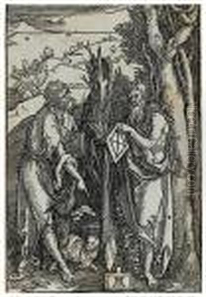 Saint John The Baptist And Saint Onuphrius Oil Painting by Albrecht Durer