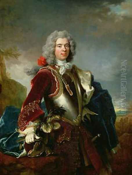 Portrait of Prince Jacques 1er Grimaldi Oil Painting by Nicolas de Largilliere