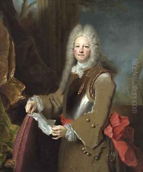 Portrait of an Officer Oil Painting by Nicolas de Largilliere