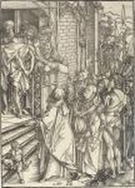 Ecce Homo, From The Large Passion Oil Painting by Albrecht Durer