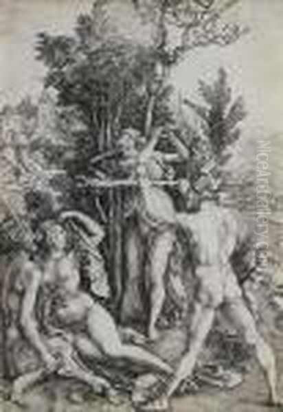 Hercules Oil Painting by Albrecht Durer