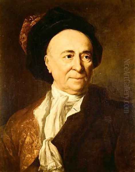 Bernard le Bovier de Fontenelle Oil Painting by Nicolas de Largilliere