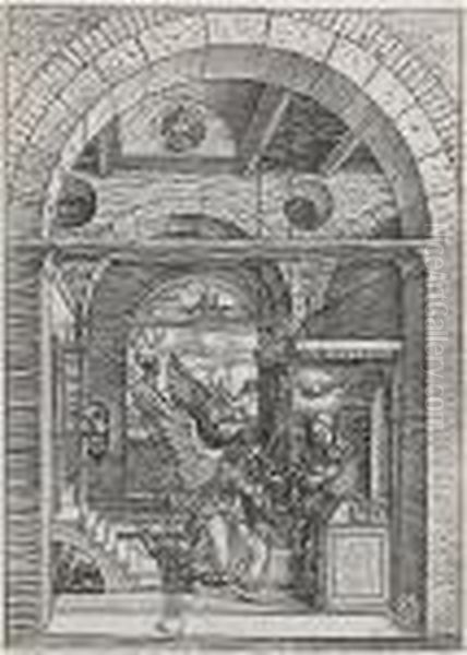 The Annunciation, From The Life Of The Virgin Oil Painting by Albrecht Durer