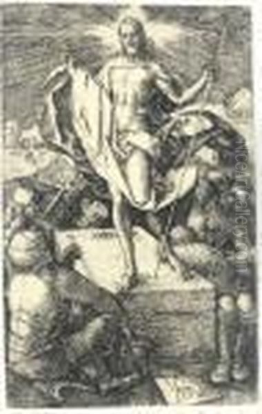 The Resurrection, From 
The Engraved Passion Oil Painting by Albrecht Durer