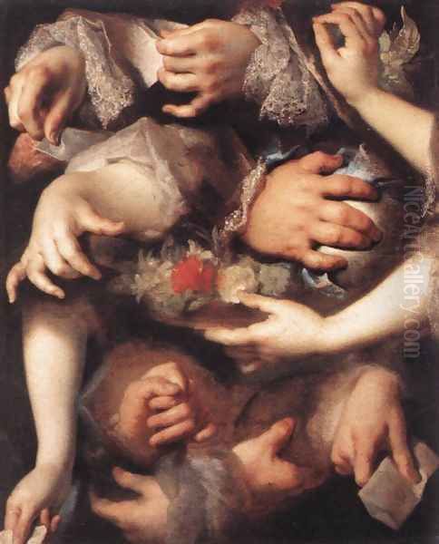 Study of Hands Oil Painting by Nicolas de Largilliere