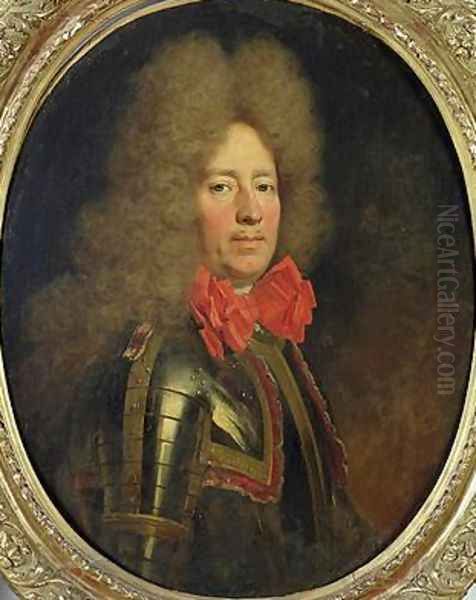 Pierre de Montesquiou 1645-1725 Count of Artagnan Oil Painting by Nicolas de Largilliere