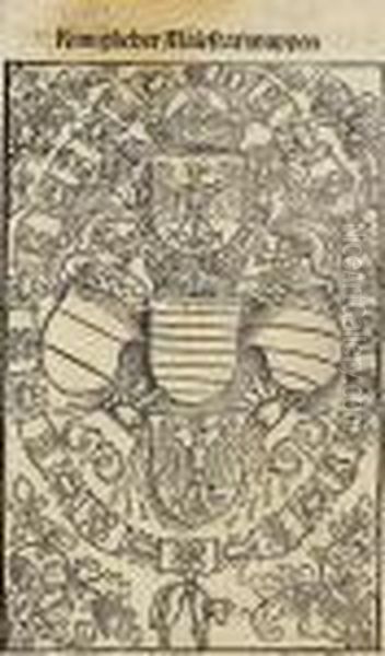 Das Wappen Maximilians I. Als Romischer Konig Oil Painting by Albrecht Durer