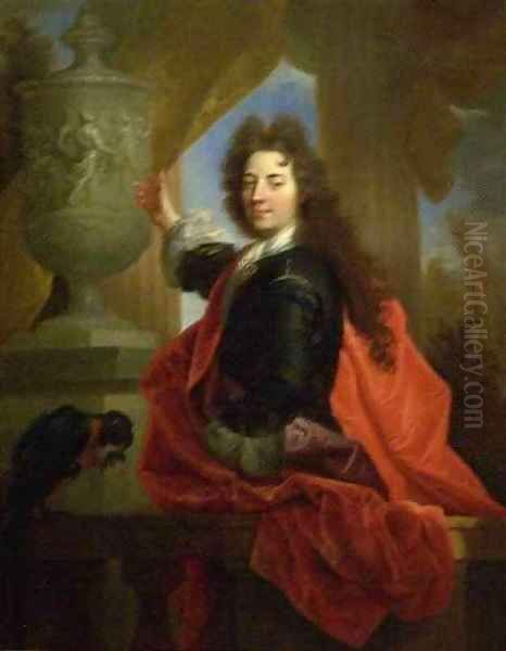 Portrait of Pierre Lepautre Sculptor Oil Painting by Nicolas de Largilliere