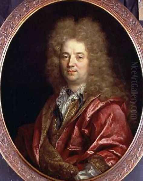 Portrait of a gentleman Oil Painting by Nicolas de Largilliere