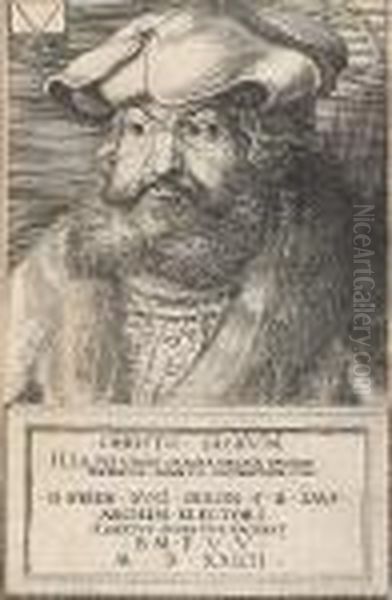 Frederick The Wise, Elector Of Saxony Oil Painting by Albrecht Durer