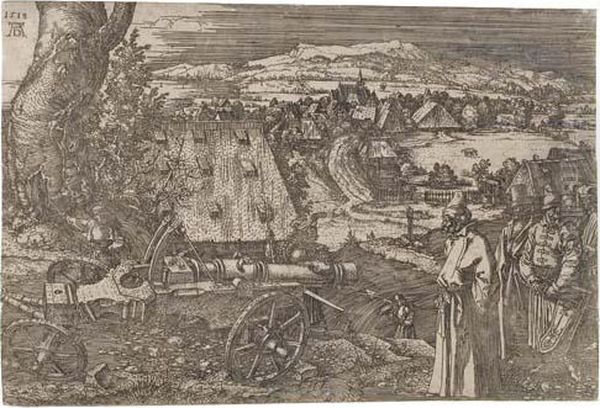 Landscape With The Cannon Oil Painting by Albrecht Durer