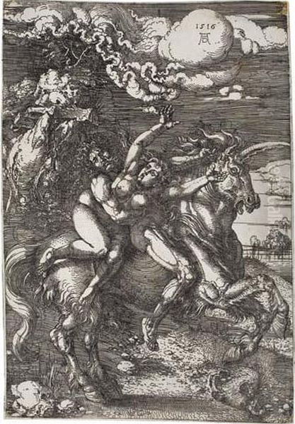 The Abduction Of Proserpine Oil Painting by Albrecht Durer