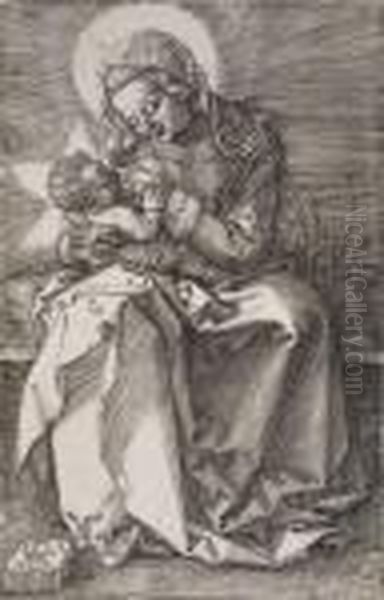 The Virgin Nursing The Child Oil Painting by Albrecht Durer