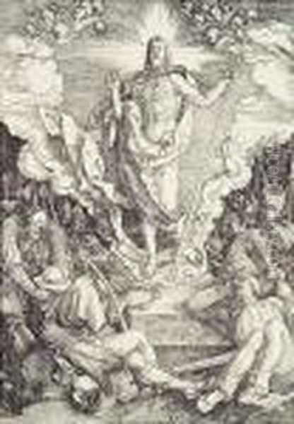 Resurrection Of Christ Oil Painting by Albrecht Durer