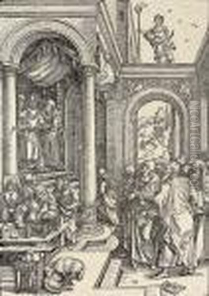 The Presentation Of The Virgin In The Temple by Albrecht Durer