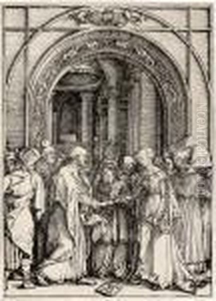 The Betrothal Of The Virgin Oil Painting by Albrecht Durer