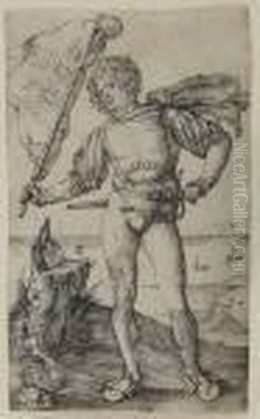 The Standard Bearer Oil Painting by Albrecht Durer