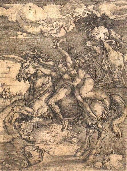 The Abduction Of Proserpine Oil Painting by Albrecht Durer