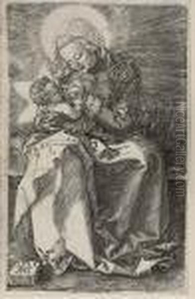 The Virgin Nursing The Child Oil Painting by Albrecht Durer