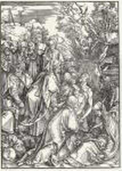 The Deposition (b. 12; M., Holl. 123) Oil Painting by Albrecht Durer