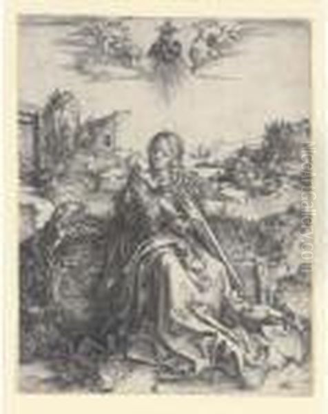 The Holy Family With A Butterfly Oil Painting by Albrecht Durer