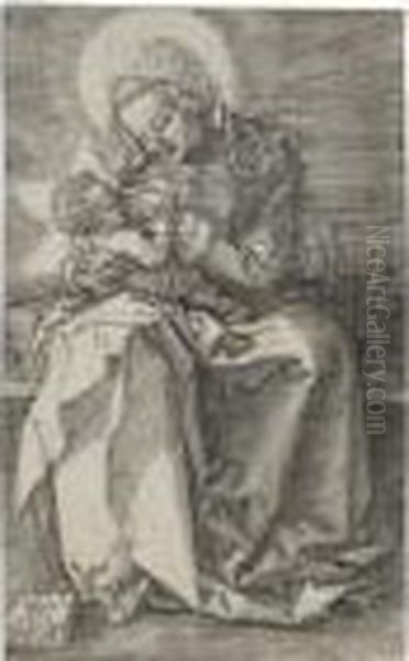 The Virgin Nursing The Child Oil Painting by Albrecht Durer