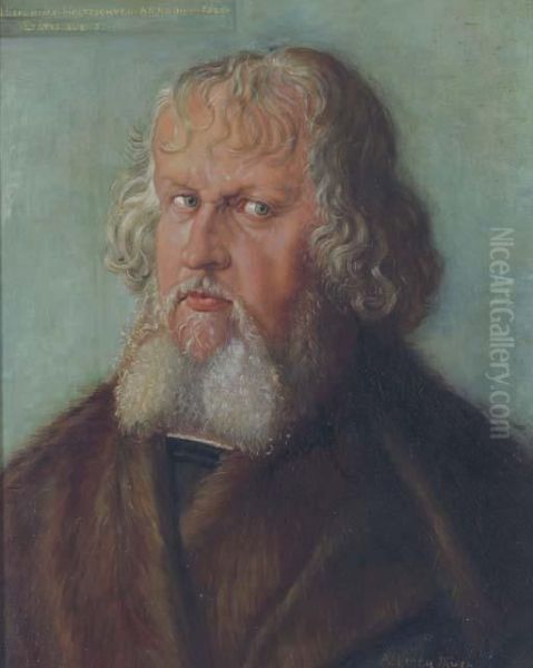 Portrait Of Hieronymus Holzschuher Oil Painting by Albrecht Durer