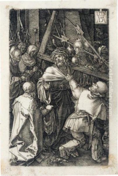 Christ Carrying The Cross Oil Painting by Albrecht Durer