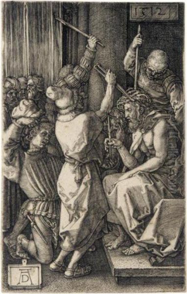 Christ Before Caiaphas (bartsch,
 Meder, Hollstein 6); Christ Before Pilate (b., M., Holl.7); The 
Flagellation (b., M., Holl.8); And Christ Crowned With Thorns (b., M., 
Holl.9) Oil Painting by Albrecht Durer