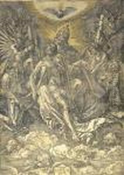 The Holy Trinity Oil Painting by Albrecht Durer