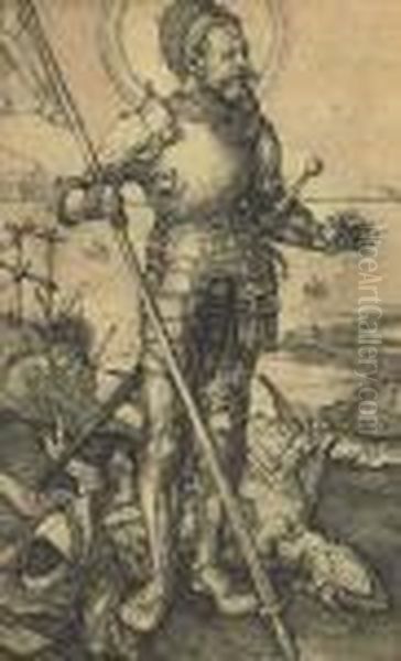 St. George On Foot by Albrecht Durer