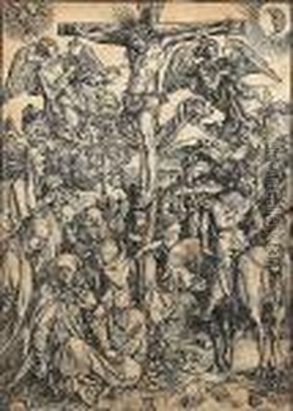 The Crucifixion (the Large Passion) (bartsch Wc 11) Oil Painting by Albrecht Durer