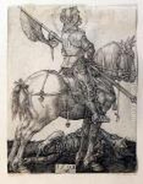 St. George On Horseback Oil Painting by Albrecht Durer