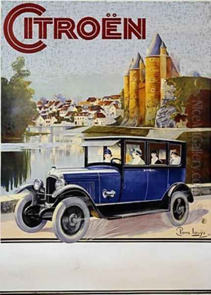 Advertisement for Citroen Oil Painting by Pierre Louys