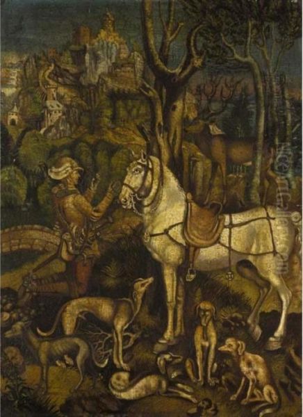 Saint Eustace Oil Painting by Albrecht Durer