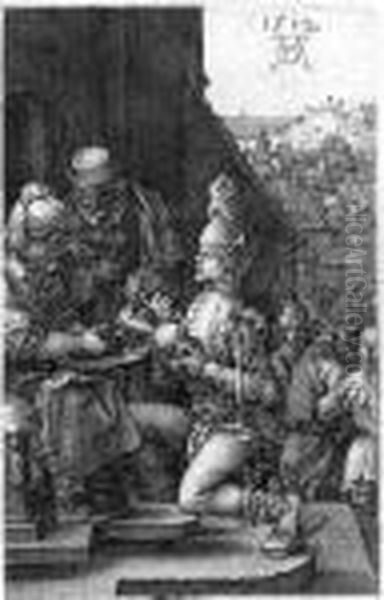 Pilate Washing His Hands (b., Meder, Holl., 11) Oil Painting by Albrecht Durer