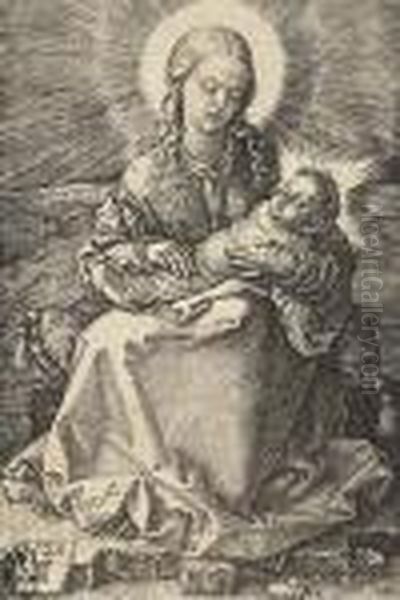 Virgin With The Swaddled Child Oil Painting by Albrecht Durer