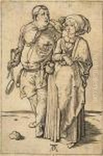 The Cook And His Wife Oil Painting by Albrecht Durer