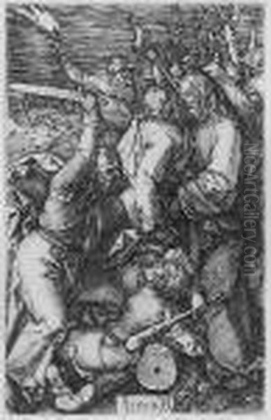 The Betrayal Of Christ (b., Meder, Holl. 5) Oil Painting by Albrecht Durer