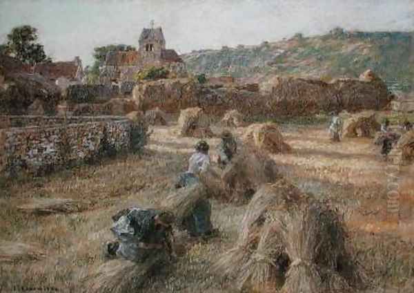 The Sheaf Binders 1897 Oil Painting by Leon Augustin Lhermitte