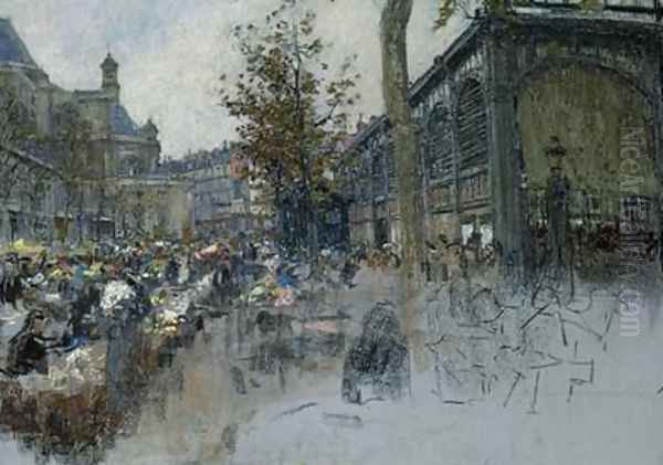 Study for Les Halles 1893 Oil Painting by Leon Augustin Lhermitte