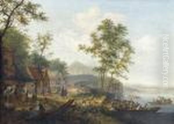 Zugeschrieben Oil Painting by Cornelis Dusart