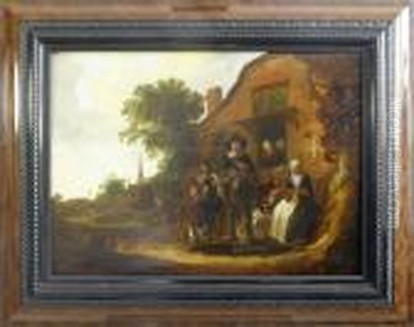 Zugeschrieben Oil Painting by Cornelis Dusart