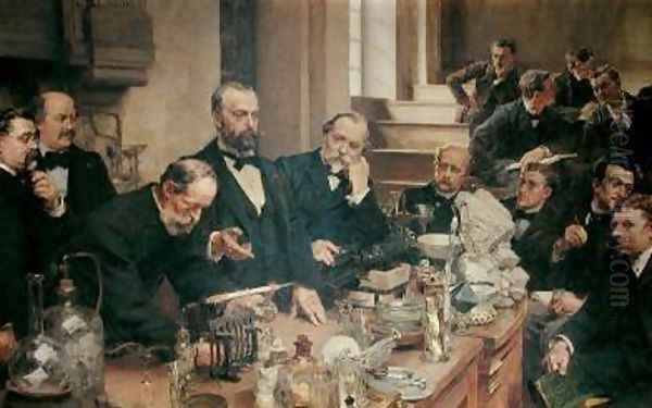 Henri Sainte-Claire Deville 1818-81 Lecturing 1890 Oil Painting by Leon Augustin Lhermitte