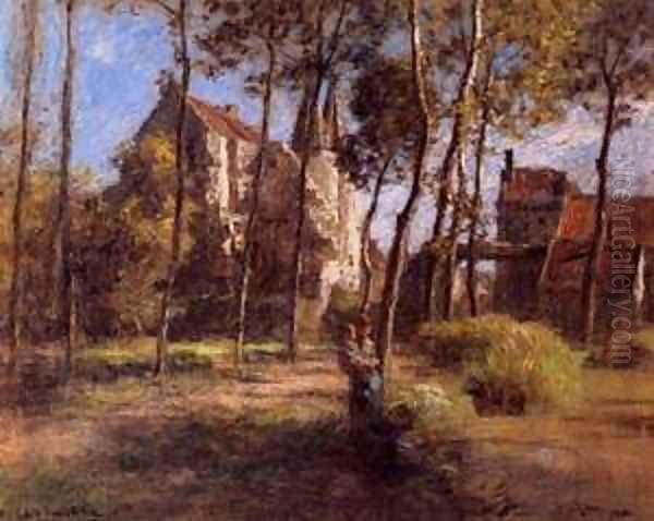 The Chateau dArmentieres sur Ourcq Oil Painting by Leon Augustin Lhermitte