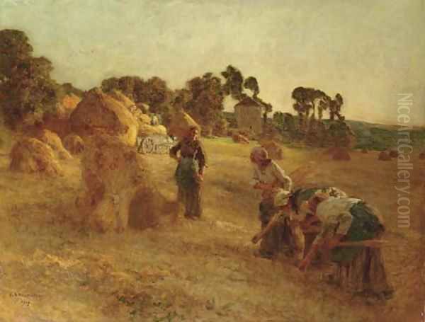 Les glaneuses Oil Painting by Leon Augustin Lhermitte