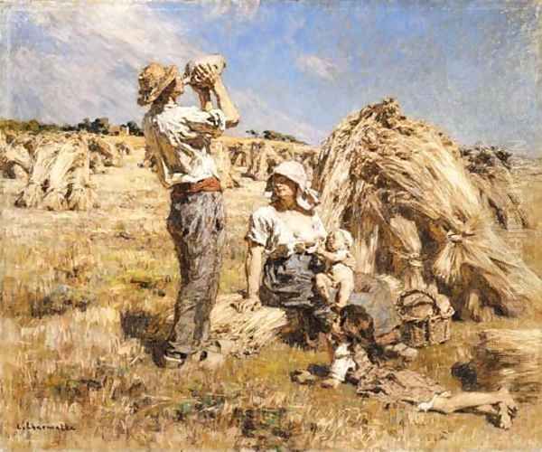 Maternite Oil Painting by Leon Augustin Lhermitte