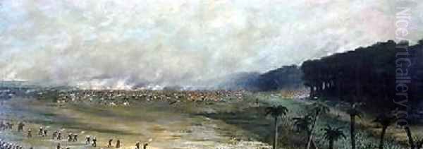 Itapiru and Paso de Patria Paraguay 1866 Oil Painting by Candido Lopez