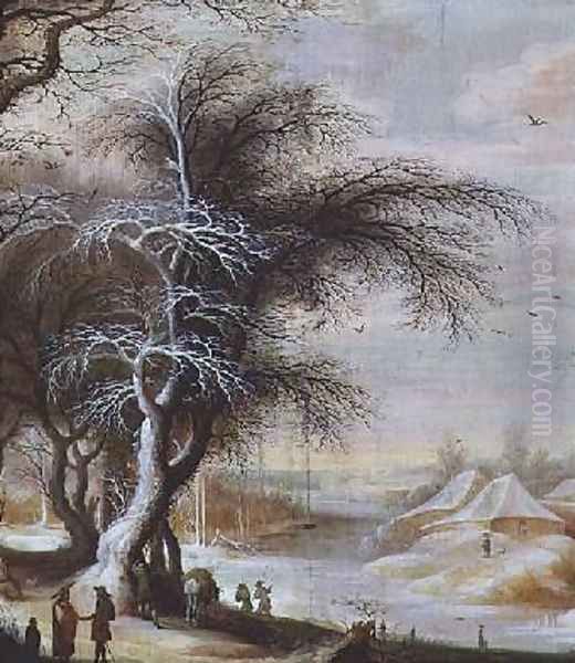 Winter Landscape 5 Oil Painting by Gijsbrecht Leytens