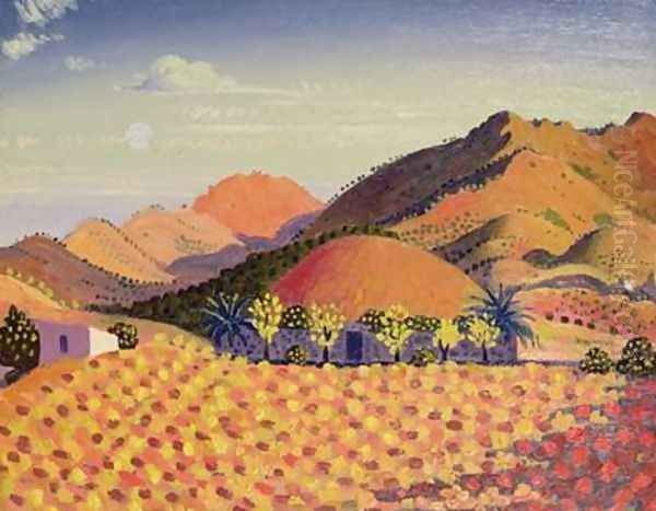 Spanish Landscape Oil Painting by Derwent Lees